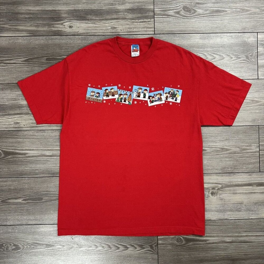 Vintage Y2K Peanuts Charlie Brown Christmas T Shirt